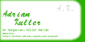 adrian kuller business card